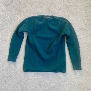 Arc’teryx Hallam merino wool crew neck sweater small pytheas green